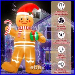12FT Christmas Inflatables, Giant Blow up Christmas Gingerbread Man Decorations 12FT Christmas Inflatables, Giant Blow up Christmas Gingerbread Man Decorations