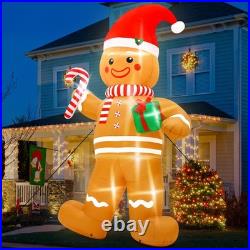 12FT Christmas Inflatables, Giant Blow up Christmas Gingerbread Man Decorations 12FT Christmas Inflatables, Giant Blow up Christmas Gingerbread Man Decorations