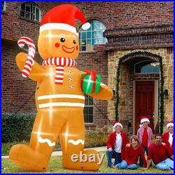 12FT Christmas Inflatables, Giant Blow up Christmas Gingerbread Man Decorations 12FT Christmas Inflatables, Giant Blow up Christmas Gingerbread Man Decorations