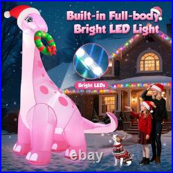 12FT Christmas Inflatables Pink Dinosaur 2025 NEW LED Outdoor Decoration 12FT Christmas Inflatables Pink Dinosaur 2025 NEW LED Outdoor Decoration