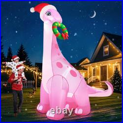 12FT Christmas Inflatables Pink Dinosaur 2025 NEW LED Outdoor Decoration 12FT Christmas Inflatables Pink Dinosaur 2025 NEW LED Outdoor Decoration
