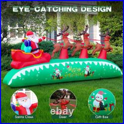 12FT Christmas Inflatables Santa Sleigh 2025 NEW LED Outdoor Decoration 12FT Christmas Inflatables Santa Sleigh 2025 NEW LED Outdoor Decoration