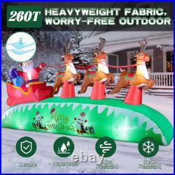 12FT Christmas Inflatables Santa Sleigh 2025 NEW LED Outdoor Decoration 12FT Christmas Inflatables Santa Sleigh 2025 NEW LED Outdoor Decoration