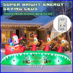 12FT Christmas Inflatables Santa Sleigh 2025 NEW LED Outdoor Decoration 12FT Christmas Inflatables Santa Sleigh 2025 NEW LED Outdoor Decoration