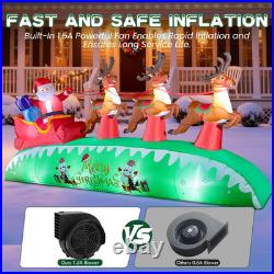 12FT Christmas Inflatables Santa Sleigh 2025 NEW LED Outdoor Decoration 12FT Christmas Inflatables Santa Sleigh 2025 NEW LED Outdoor Decoration