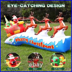 12FT Christmas Inflatables Santa on Sleigh 2025 NEW LED Outdoor Decoration 12FT Christmas Inflatables Santa on Sleigh 2025 NEW LED Outdoor Decoration