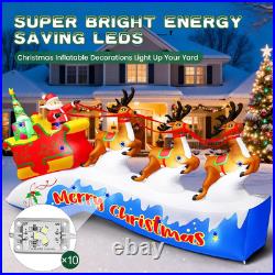 12FT Christmas Inflatables Santa on Sleigh 2025 NEW LED Outdoor Decoration 12FT Christmas Inflatables Santa on Sleigh 2025 NEW LED Outdoor Decoration