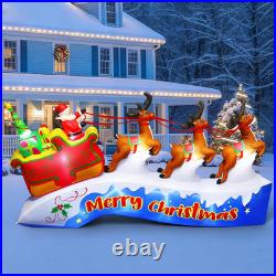 12FT Christmas Inflatables Santa on Sleigh 2025 NEW LED Outdoor Decoration 12FT Christmas Inflatables Santa on Sleigh 2025 NEW LED Outdoor Decoration