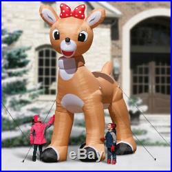 12FT Clarice Rudolph Girlfriend Reindeer Airblown Inflatable Christmas Yard Deco