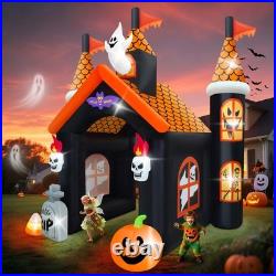 12FT Halloween Inflatable Archway with LED Light, Large Haunted House Inflata