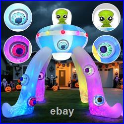 12FT Halloween Inflatables Archway UFO Alien Giant Alien Arch Inflatable with 12FT Halloween Inflatables Archway UFO Alien Giant Alien Arch Inflatable with