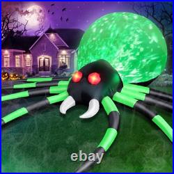 12FT Halloween Inflatables Spider Outdoor Decorations, Giant Blow Up Spider w