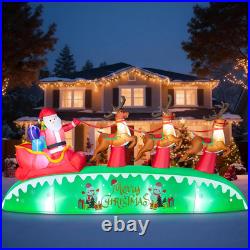 12FT Long Christmas Inflatables Outdoor Decorations Giant Blow up Yard Decorat