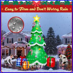12FT Tall Christmas Inflatables Tree Outdoor Decoration, Giant Blow up Christmas