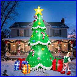12FT Tall Christmas Inflatables Tree Outdoor Decoration, Giant Blow up Christmas