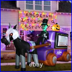 12Ft Long Halloween Inflatables Outdoor Decorations, Spooky Inflatable Ghost