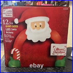 12.5 ft by 12′ LED Santa Archway Holiday Inflatable Christmas Decoration Outdoor