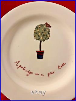 12 DAYS OF CHRISTMAS 8 inch Plates from Thailand NEW and COMPLETE