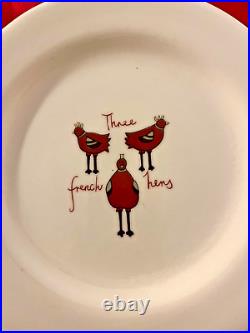 12 DAYS OF CHRISTMAS 8 inch Plates from Thailand NEW and COMPLETE