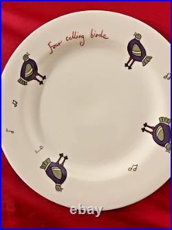 12 DAYS OF CHRISTMAS 8 inch Plates from Thailand NEW and COMPLETE