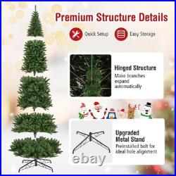 12 FT Artificial Xmas Tree with Quick Power Connector & 800 Warm White LED Lights
