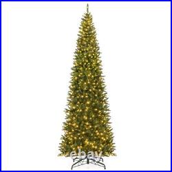 12 FT Artificial Xmas Tree with Quick Power Connector & 800 Warm White LED Lights
