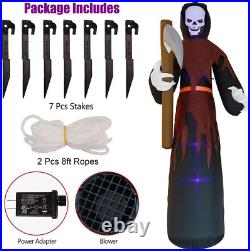 12 FT Halloween Inflatables Large Lighted Reaper Grim Ghost, Giant Scary Ghosts