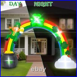 12 FT St Patrick's Day Decoration Outdoor, Giant Lucky Rainbow Arch Inflatable