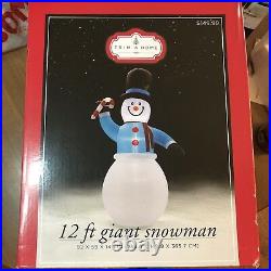 12 Foot Giant Snowman Indoor/Outdoor Yard/Home Christmas Decor New In Box