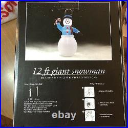 12 Foot Giant Snowman Indoor/Outdoor Yard/Home Christmas Decor New In Box