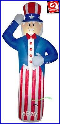 12 Foot Patriotic Airblown Inflatable Uncle Sam 4th of July Lighted Yard Decor