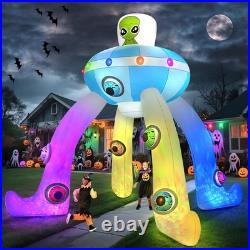 12 Ft Giant Archway UFO Alien Lighted Inflatables Halloween Outdoor Decorations