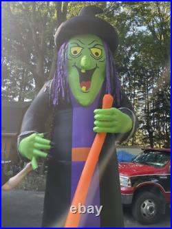 12 Ft Inflatable Cacking Halloween Witch Giant Airblown Excel Cond Inflatable 12 Ft Inflatable Cacking Halloween Witch Giant Airblown Excel Cond Inflatable