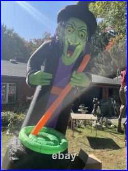 12 Ft Inflatable Cacking Halloween Witch Giant Airblown Excel Cond Inflatable 12 Ft Inflatable Cacking Halloween Witch Giant Airblown Excel Cond Inflatable