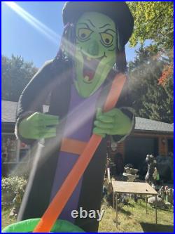 12 Ft Inflatable Cacking Halloween Witch Giant Airblown Excel Cond Inflatable 12 Ft Inflatable Cacking Halloween Witch Giant Airblown Excel Cond Inflatable