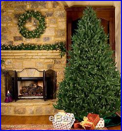 12' Full Noble Fir Tree Warm White LED Lights artificial holiday christmas Xmas