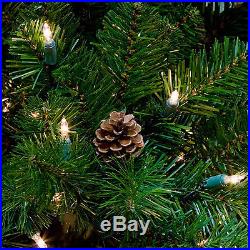 12' Full Winchester Fir Tree Clear Lights artificial holiday christmas Xmas