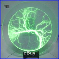 12 Green Plasma Plate Disk Lightning Light Lamp Voice Sensor for Holiday Party