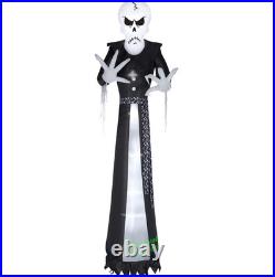 12′ Halloween Lighted Inflatable Dapper Skull Ghoul Yard Decoration