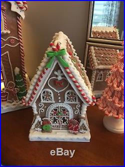 12 Illuminated Gingerbread Cottage with Timer by Valerie Parr Hill