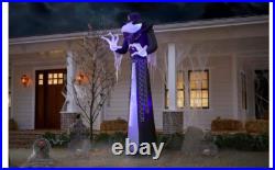12' Inflatable Halloween LightShow Short Circuit Black Light Victorian Reaper