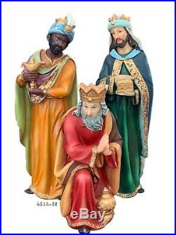 12 Nativity Set Baby Jesus, Mary, Joseph, Shepherd, 3 Kings, Angel, Cow