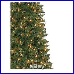 12 Pre-Lit Pencil Christmas Tree Clear Lights Tall & Narrow Holiday Decor Green