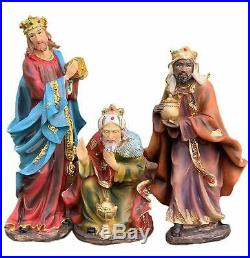 12 Tall Christmas Nativity Complete Set of 11Piece El Nacimiento Includes Sheph
