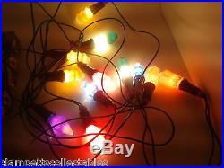 12 VERY RARE NEW VINTAGE FIGURAL CHRISTMAS LIGHTS WITH CABLE ALL WORKING