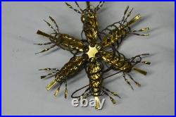 12 Vintage Aluminum Snowflake Christmas Tree Ornaments OOAK Handmade MCM Metal