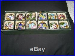 12 boxed cloisonne christmas tree decorations