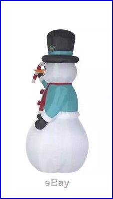 12 ft Airblown Inflatable Swirling Kaleidoscope Giant Snowman Christmas Decor