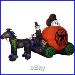 12 ft. Projection Kaleidoscope Fuzzy Ghost Coach Scene RRPm Halloween Inflatable
