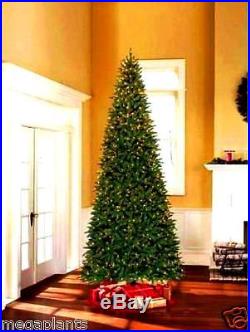 12′ ft WILLIAMS Green Pine Hinged CHRISTMAS TREE with2930 Tips & 1100 Clear Lights